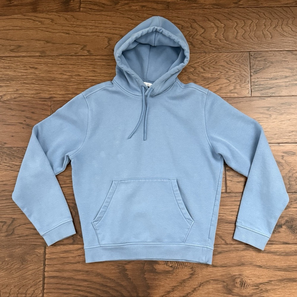 DSG Hoodie Fleece Cotton Blend Streetwear Casual Light Blue S
